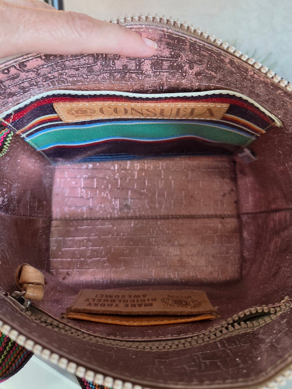 Consuela Rattler Downtown Snake Embossed Leather Crossbody Bag - Picture 9 of 13
